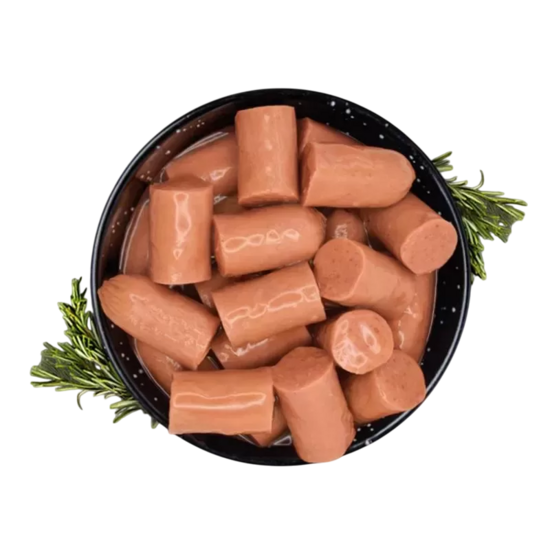 Dūmotas cūkgaļas desiņas suņiem