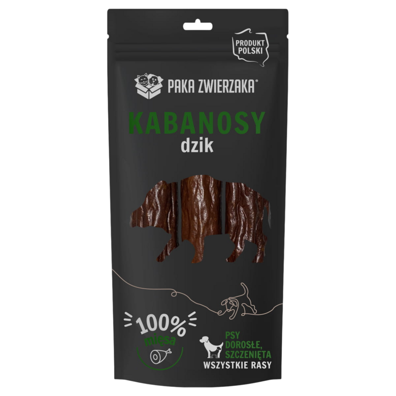 Mežacūkas gaļas kraukšķīgās desiņas suņiem (3 gab) 80g