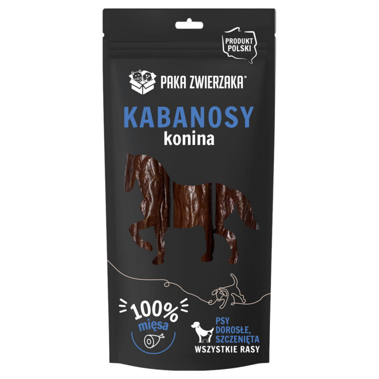 Zirga gaļas kraukšķīgās desiņas suņiem (3 gab) 80g