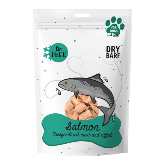 Laša filejas gabaliņi liofilizēti 180g 100% dabīgs HUMAN GRADE gardums suņiem un kaķiem