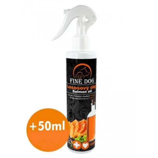 FINE DOG laša eļļa ar aerosolu 200ml+50ml