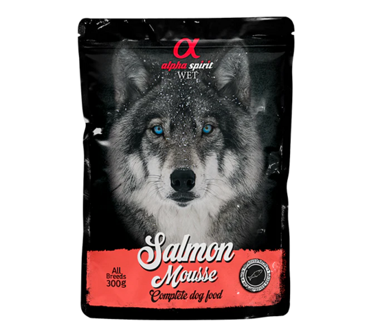 Laša pastēte pilnvērtīga mitrā barība rupja maluma Alpha Spirit 85 g | 300 g