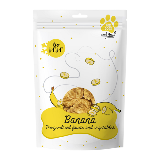 Liofilizēti banāni vitamīnu bumba suņiem 30g