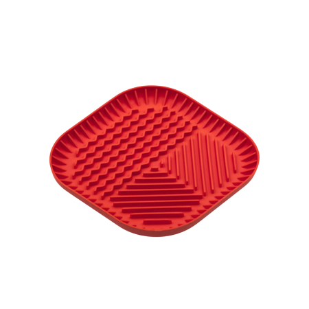 Lēnas barības neslīdošs paklājiņš suņiem un kaķiem Slow Fibowl 19x 19 cm | krāsu variācija