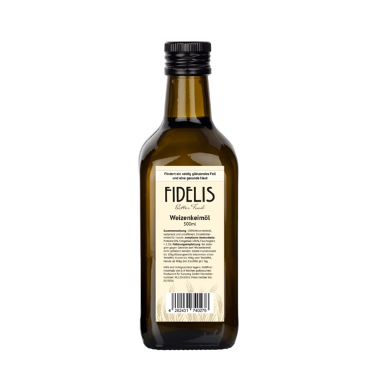 100% Kviešu dīgļu eļļa, auksti spiesta un nerafinēta suņiem 500ml