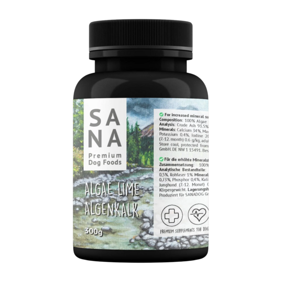 Kalcijs no sarkanajām aļģēm 300 g suņiem