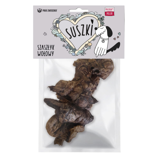 Liellopu kuņģa un plaušu kebabs suņiem